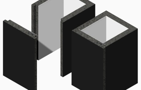 Fassade Installationsebene, Dezentrales Lüftungsmodell - Pendellüfter, Kompetenzzentrum Ausbau und Fassade Rutesheim